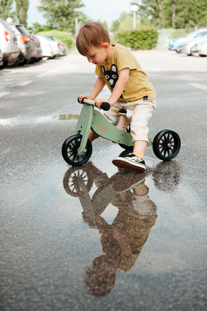 2-in-1 Tiny Tot Tricycle & Bike Sage-OUTLET