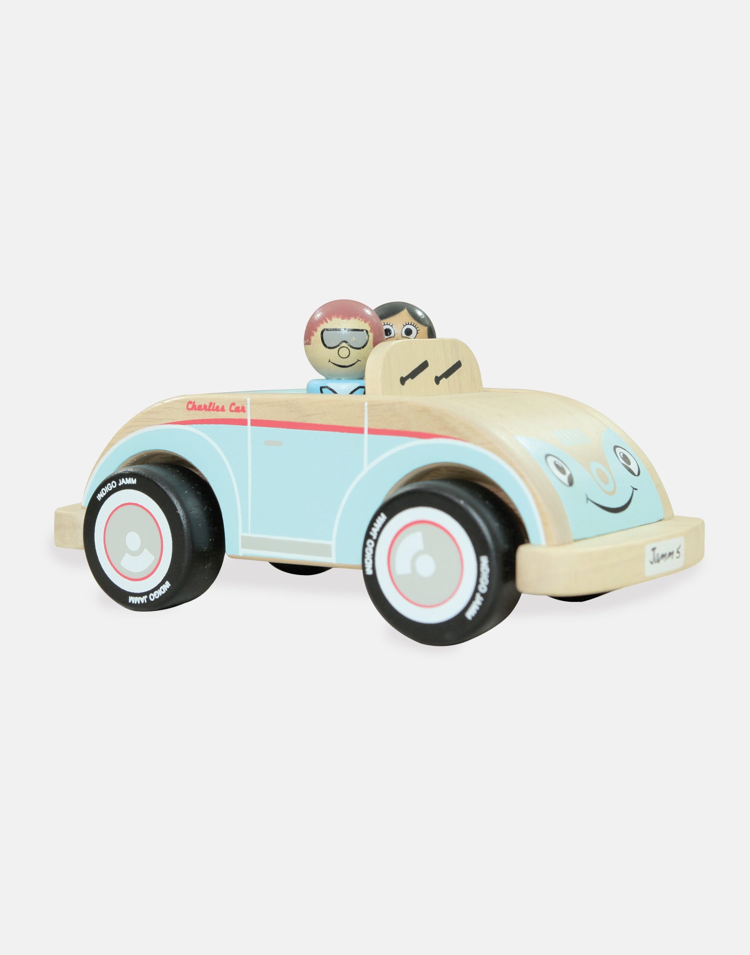 pale blue quality wooden vehicle by indigo jamm