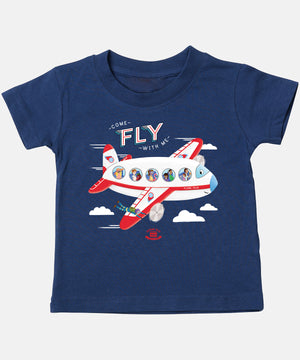 Flying Felix Large Print Children's T-Shirt