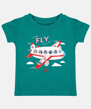 Flying Felix Large Print Children's T-Shirt