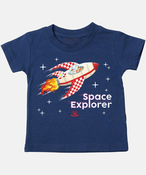 Rocket Ricky Large Print Children's T-Shirt