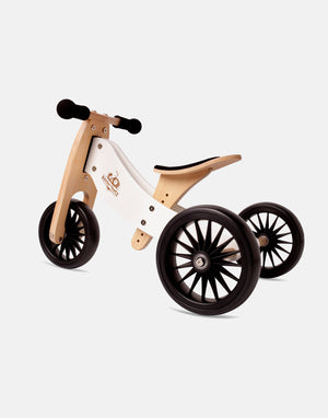 Kinderfeets Tiny Tot tricycle & Bike PLUS White